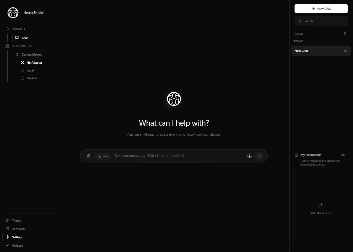 Private AI assistant that runs entirely on your device